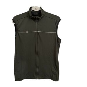 Galvin Green Golf Vest Mens Medium Dark Olive Gray Windproof Water Repellent
